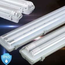 Bright 4ft 5ft LED T8 Batten Fitting Single / Double with LED tube office 240v