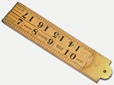 Vintage RABONE no.1167 Boxwood Folding Rule, 24"/2', Made in England