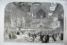 Old Antique Print 1861 London