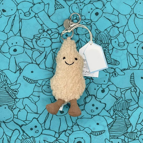 Jellycat peanut keyring plush - jellycat,