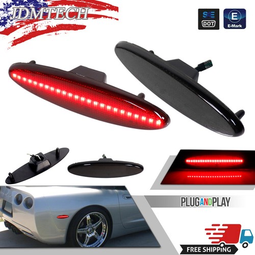 2pcs smoked red led side - 2pcs,