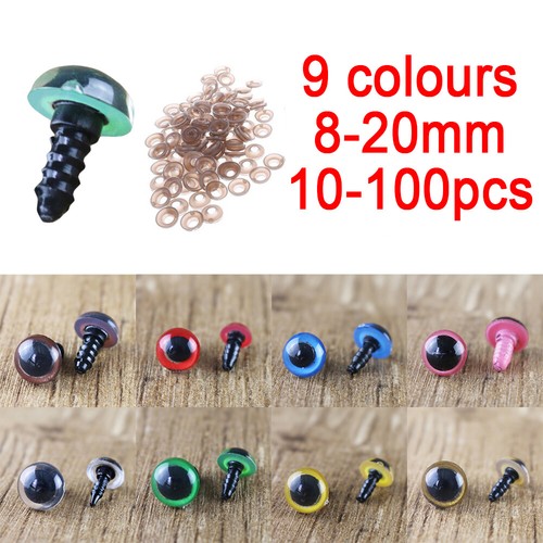 Colours plastic safety eyes - colours,