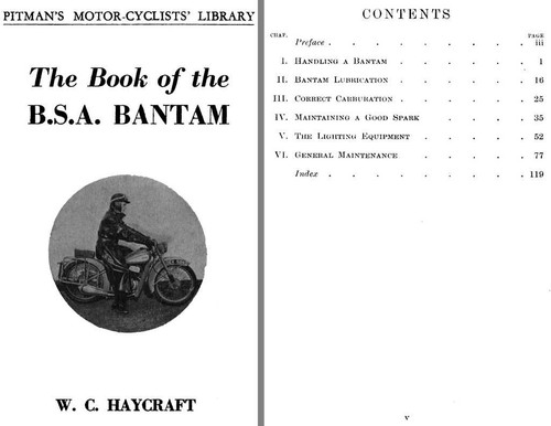 Bsa bantam the book - -,