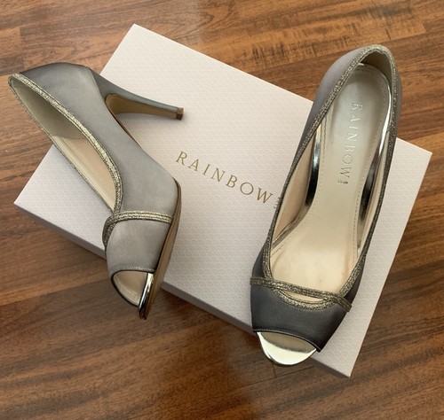 Rainbow grey satin - rainbow,