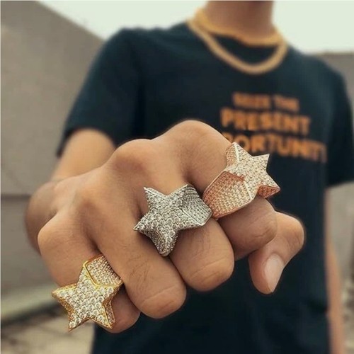 Rings gold silver bling luxury - rings,