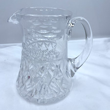 Vintage Cut Glass Water Jug 6"