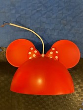 Philips Disney Minnie Mouse Pendant Light Shade Ceiling Pink/Red Kids Bedroom