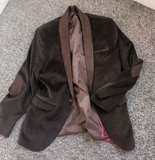 ZARA BROWN TUXEDO STYLE SUIT