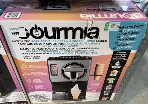 Gourmia soft serve ice cream - serve,
