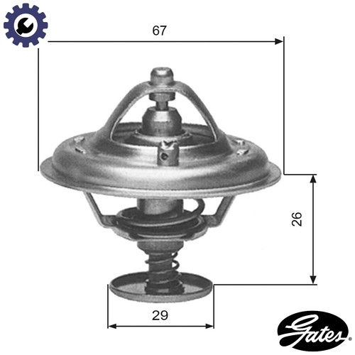 Thermostat coolant th09180g1 - thermostat,