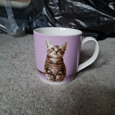 Tesco Lilac Cat Kitten Mug