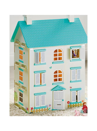 Wooden light dolls house - wooden,