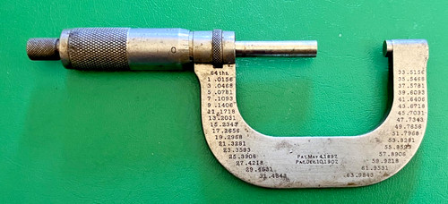 Vintage starrett co - l, s