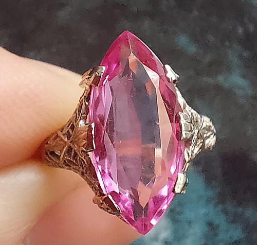 Antique art deco 14ct - art, white