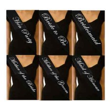 HEN PARTY SASHES TEAM BRIDE CLASSY FLORAL ROSE GOLD NIGHT DO ACCESSORIES SASH