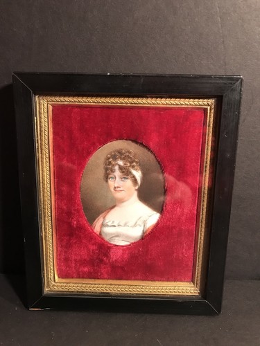 Antique miniature portrait - portrait, of