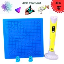  3D Pen for kids with 3D Mat and Finger Protector,3D Drawing Pen with LED Screen