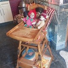  Vintage Child's metamorphic high chair ( Collection Only )