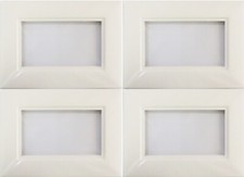 4 x White Double Light Switch