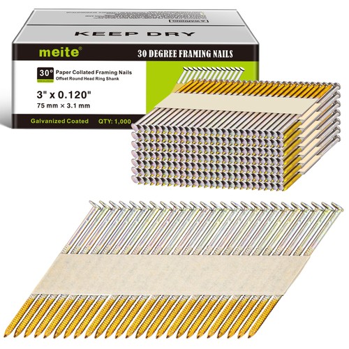 Degree framing nails inch - 30,