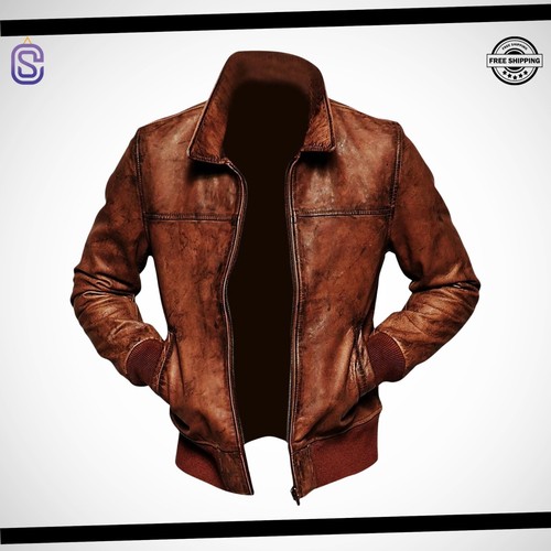 Genuine waxed black leather - black,