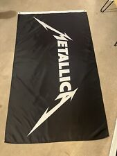 METALLICA 5X3 FT FLAG BANNER WALLART METALLICA  MUSIC FLAG TICKETS
