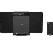 JVC RD-D325B Bluetooth DAB+ Flat Panel Hi-Fi System Dark Grey