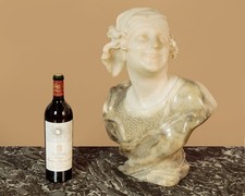 Large Alabaster & Marble Bust