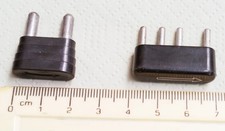 5 VINTAGE MAINS SELECTOR PLUGS VINTAGE RADIO AND TV