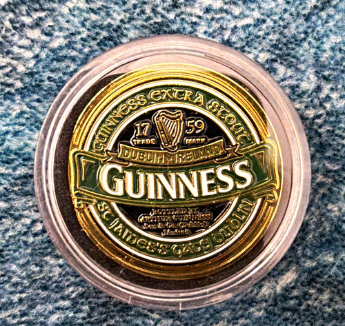 Guinness metal souvenir coin - metal,