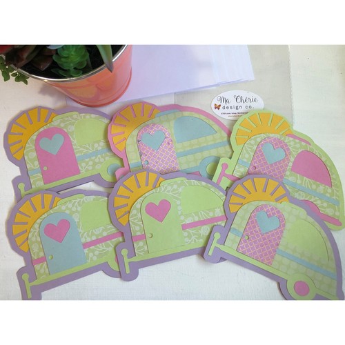 Handmade retro camper greeting - camper,