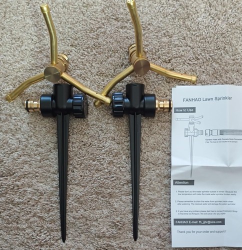 Arm water sprinkler 2 pack - 3-arm,