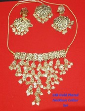 24k Plated Jewelry Set Necklace Collar Set With Earings, Tika