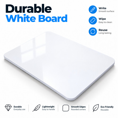 Durable white board - durable, suitable