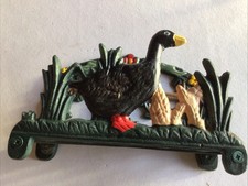 Cast iron letter rack - iron, duck