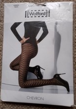 Wolford Chevron tights - Black, Small