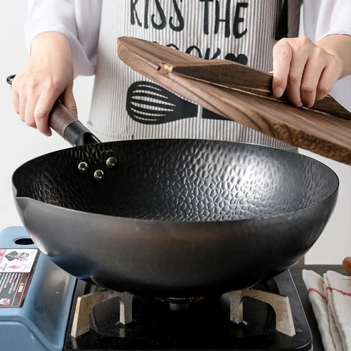 32cm cast iron wok - 32cm, pan