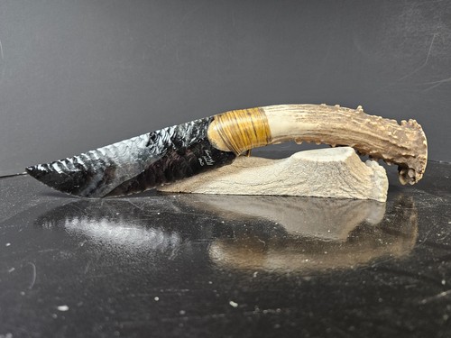 Bone handle stone knife - handle,