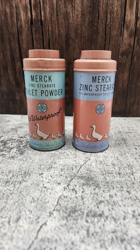 Vintage merck zinc toilet - merck,
