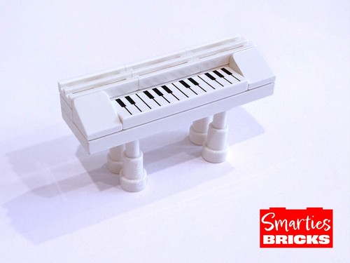 Lego white piano furniture - lego,