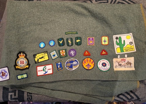 Vintage green scout blanket - vintage,