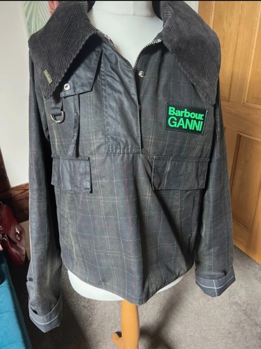 Barbour ganni short waxed - x,