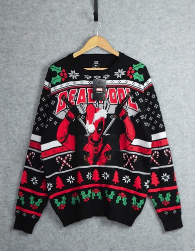 Mens deadpool christmas jumper - deadpool,