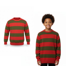 Kids Red & Green Striped