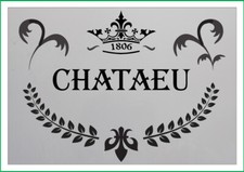 Chateau french stencil vintage airbrush paint spray stencil mylar