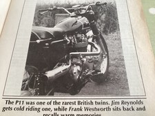 NORTON P11  TEST MOTORCYCLE