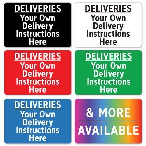 Deliveries metal sign your own - your,