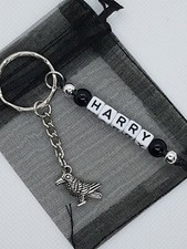 Personalised Raven Crow Keyring, Raven gifts,  Crow gifts, bird lover, 3d