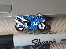 2025 Isle of Man TT IOM (Blue) Motorcycle bike Manx badge pin lapel