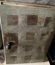 Vintage Green  Metal Distressed   Cheese /  Meat Safe